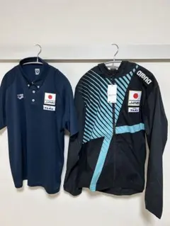 非売品) 水泳 競泳 日本代表 パリ五輪 支給品 チームポロシャツ 競泳 日本代表 ポロシャツ 非売品) 水泳 競泳 日本代表 パリ五輪 支給