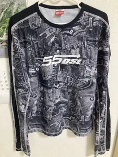 ディーゼル　デニム柄　長袖Tシャツ イタリア製のサムネイル