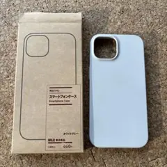 MUJI スマートフォンケース　ホワイトグレー　iPhone15