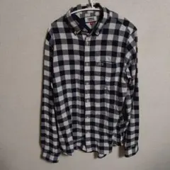 TOMMY JEANS ネイビー×ホワイトチェックシャツ