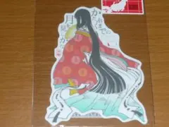 限定京都 百人一首 十二単衣 シウチトモミ ステッカーB-SIDE LABEL