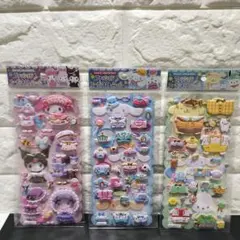サンリオ ファッションコーディネートシール 人気キャラクター 3枚セット