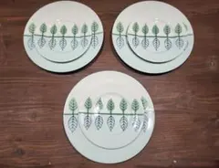 葉模様の皿6枚セット