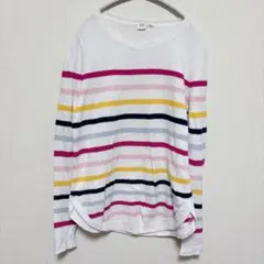 GAP ボーダー柄 長袖ニット Sサイズ