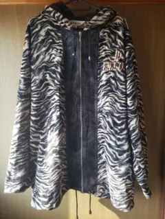 JOKE DOG ゼブラ柄 フリースパーカー スウェット セットアップ