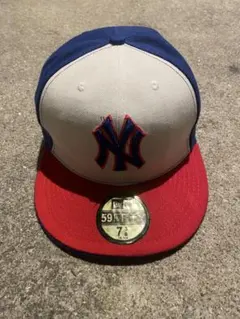 New Era 59FIFTY キャップ 7 3/8 ホワイト/ブルー/レッド