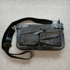 希少 輪怐 LINKU リンク 3way レザー ショルダーバック ブラックのサムネイル