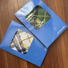 DAKS チェック柄タオルハンカチ 2枚セット　新品