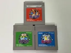 ポケットモンスター 緑・赤・青 3本セット　透明カバー付き