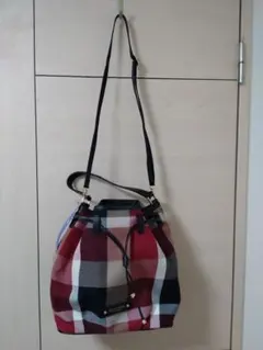 【BLUE LABEL CRESTBRIDGE】チェックキャンバスコロン 巾着