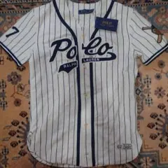 ポロラルフローレン ベースボールシャツ XS レア ヤンキースモチーフ RRL