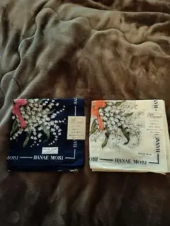 HANAÉ MORI 花柄 大判ハンカチ 2枚セット　58cm×58cm