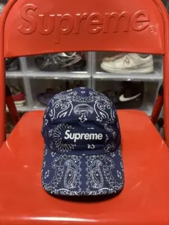 [中古美品] 21SS supreme Bandana Camp Cap