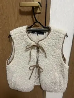 ZARA ボアベスト XS