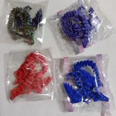 3Dドラゴン　４体セット　3Dプリンターのサムネイル