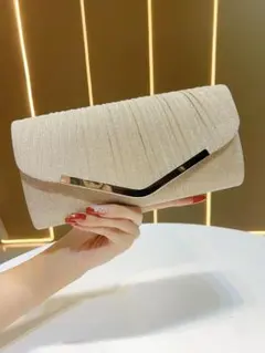 パーティーバッグ 2WAY シャンパンゴールド