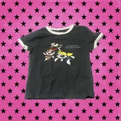 SLY パワーパフガールズTシャツy2k 短丈　ピチT リンガーTシャツのサムネイル