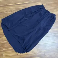 chocol raffine robe ネイビーロングスカート ウエストゴム