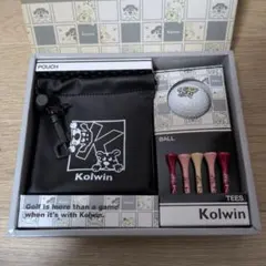 【新品未使用】Kolwin ゴルフセット ポーチ ボール ティー 箱付き