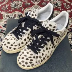 ジャンク品 adidas Stan Smith ダルメシアン柄スニーカー