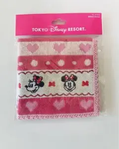 《新品》東京ディズニー　ミニーマウス　タオル　ハンドタオル　ミニタオル　ハンカチ