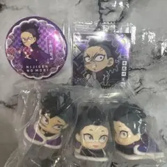 不死川玄弥　おねむたん　ニジゲンノモリ缶バッジ　にふぉるめーしょんシール