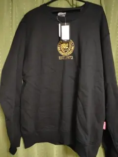 【新品】新日本プロレス ライオンマークトレーナー 黒 3Lサイズ　タグ付