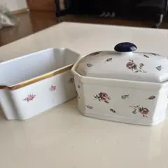 栗原はるみ ブーケ セラボックス 蓋付き 陶器 小物入れ 花柄 - メルカリ