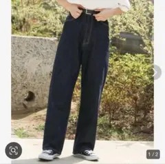 kutir ハイウエストストレートデニムパンツ　XSのサムネイル