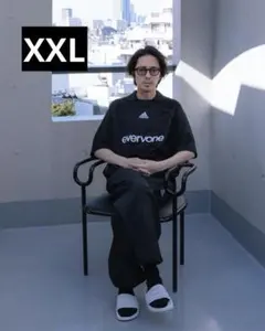 ほぼ新品 adidas everyone XXL JERSEY アディダス 黒