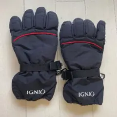 IGNIO ジュニア スキーグローブ 140cm ブラックのサムネイル