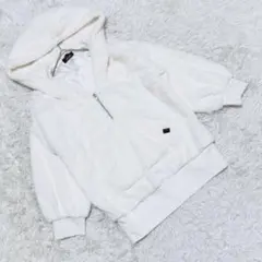 《ダチュラ》 (M) フェイクファーパーカー ハーフジップ フワフワ フェミニン