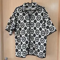 ZARA花柄レース編みカーディガン