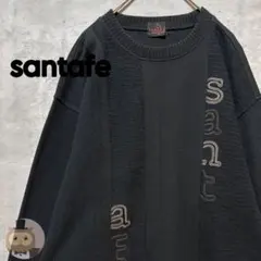 【ビンテージ】サンタフェ ロゴ デザイン ニット セーター 古着 レトロ