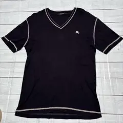 BURBERRY BLACK LABEL Vネック サーマルTシャツ 黒のサムネイル