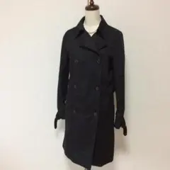 LES MUSE Femme　ブラック　トレンチコート　Ｓ