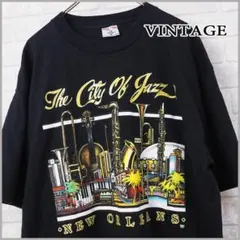 デッドストック【vintage/SOF TEE】XL/USA製/ジャズ/Tシャツ