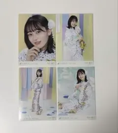 乃木坂46 向井葉月 生写真 2021.July 浴衣 4種コンプ