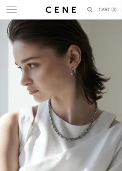 ⭐︎美品⭐︎CENEボリュームチェーンネックレス シルバー ステンレス