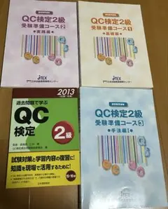 JTEX_QC検定2級受験準備コース3冊　過去問2013年セット