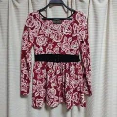 セシルマクビー花柄長袖チュニック