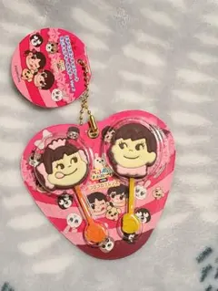 2本ペコポコチョコレート　ミニチュアキーホルダー