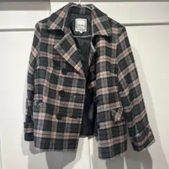 isin グレー系チェック ダブルブレストジャケット 13ARま