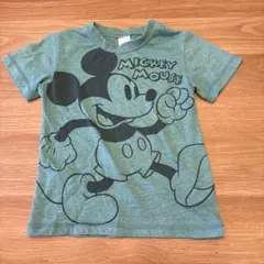 ミッキーマウス Tシャツ 110〜120cm相当　グリーン