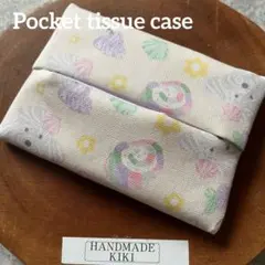 ポケットティッシュカバー カメリア ハンドメイド ポケットティッシュカバー カメリアグレー マルチ ハンドメイド - メルカリ