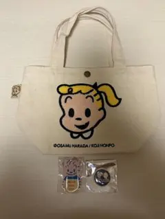 オサムグッズ　トートバッグ、キーホルダー、缶バッジ