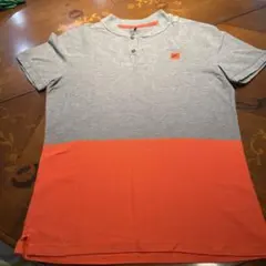 Nike Golf ポロシャツ M グレー/オレンジ