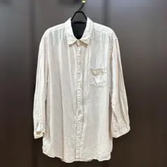 SLICK リネンシャツ 麻 ナチュラルブラウス XL ピンクベージュ 7分袖のサムネイル