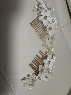 ウェディング　ヘアアクセサリー 2個セット