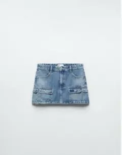 最終値下げ❗️ZARA デニム TRF カーゴスカート 28